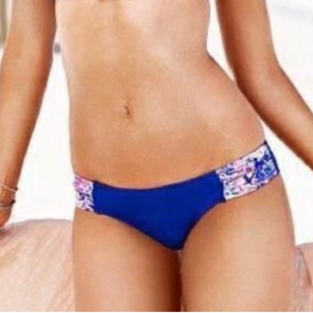 Victoria’s Secret blue knockout bikini bottom size medium
